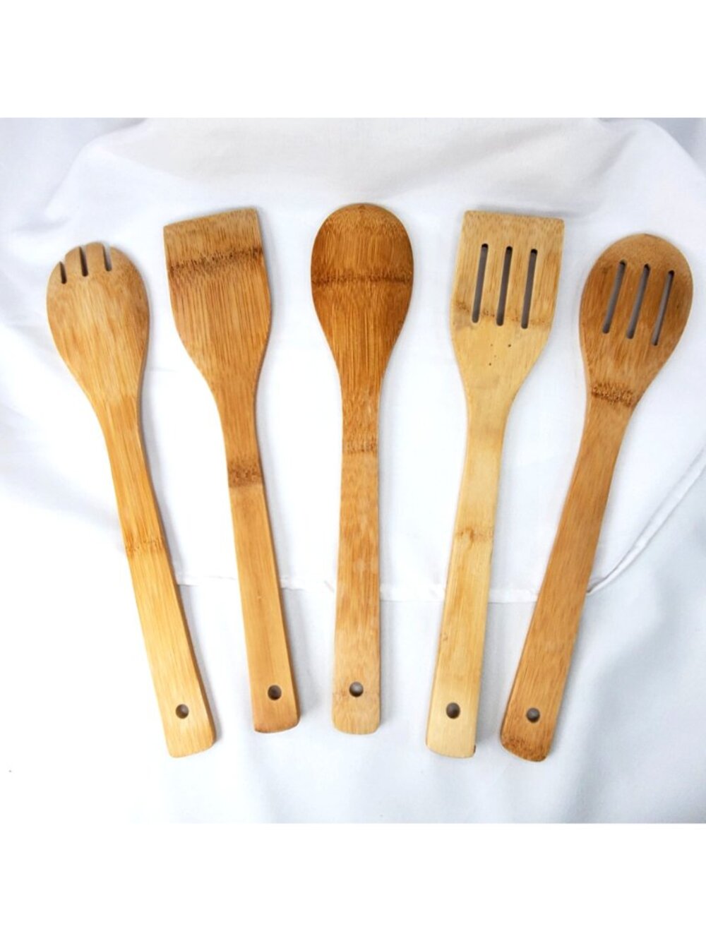 Harry Potter Engraved Bamboo Cooking Utensils Set Of 5 Never used - Picture 6 of 6